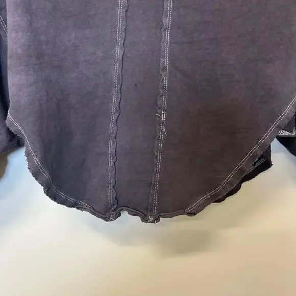 Free People Melodi Henley in Blue Quarry Women’s Size XS - Picture 12 of 13